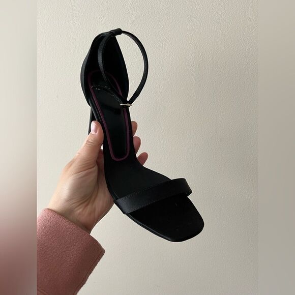 Paul Smith NEW Mila Black satin Sandals - Picture 9 of 12